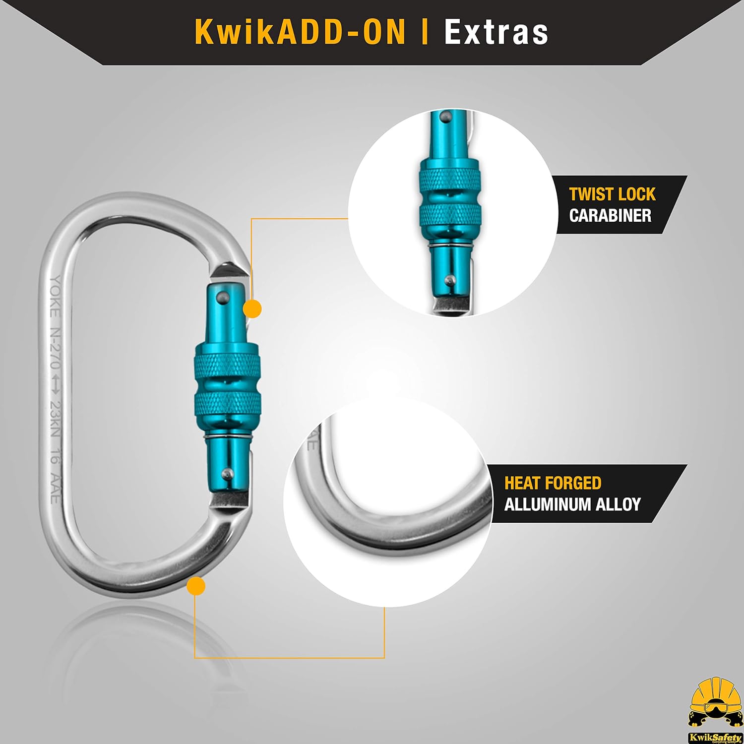 KwikSafety (Charlotte, NC Mandrill (Combo Pack) Comfort Climbing Harness, Heavy Duty Locking Carabiner, Tool Lanyard & Clip, Lightweight Padded Adjustable Half Body Waist Belt 310lb Limit Mountain : Sports & Outdoors