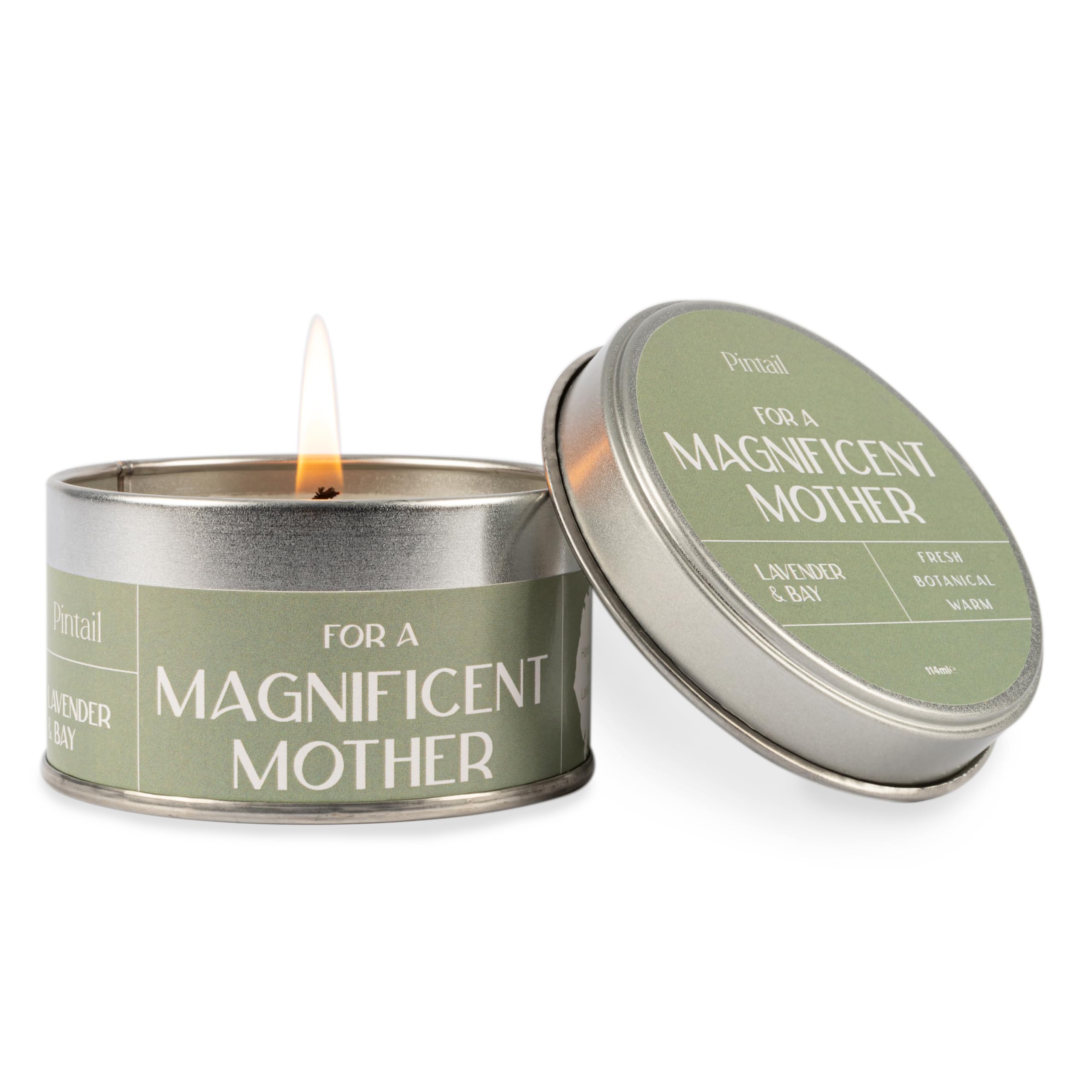 Pintail Candles Mother's Day Candle (Lavender & Bay Home Fragrance) FOR A MAGNIFICENT MOTHER Design, 20 Hour Scented Candles Long Burning. Scented Candles Gifts for Women - Genuine Pintail Candle Gift