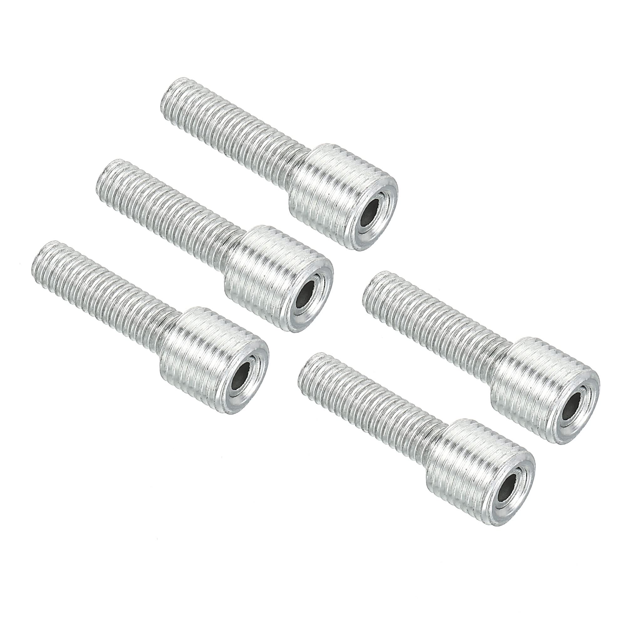 PATIKIL M10 to M6 Reducing Screw, 5 Pack 30mm Long External Thread Adapter Reducer Convert Joint Hardware Double Male Thread Bolts