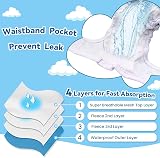 Grantop 3Pcs Washable Dog Nappies Sanitary Wraps Diapers Small Medium Large view 6