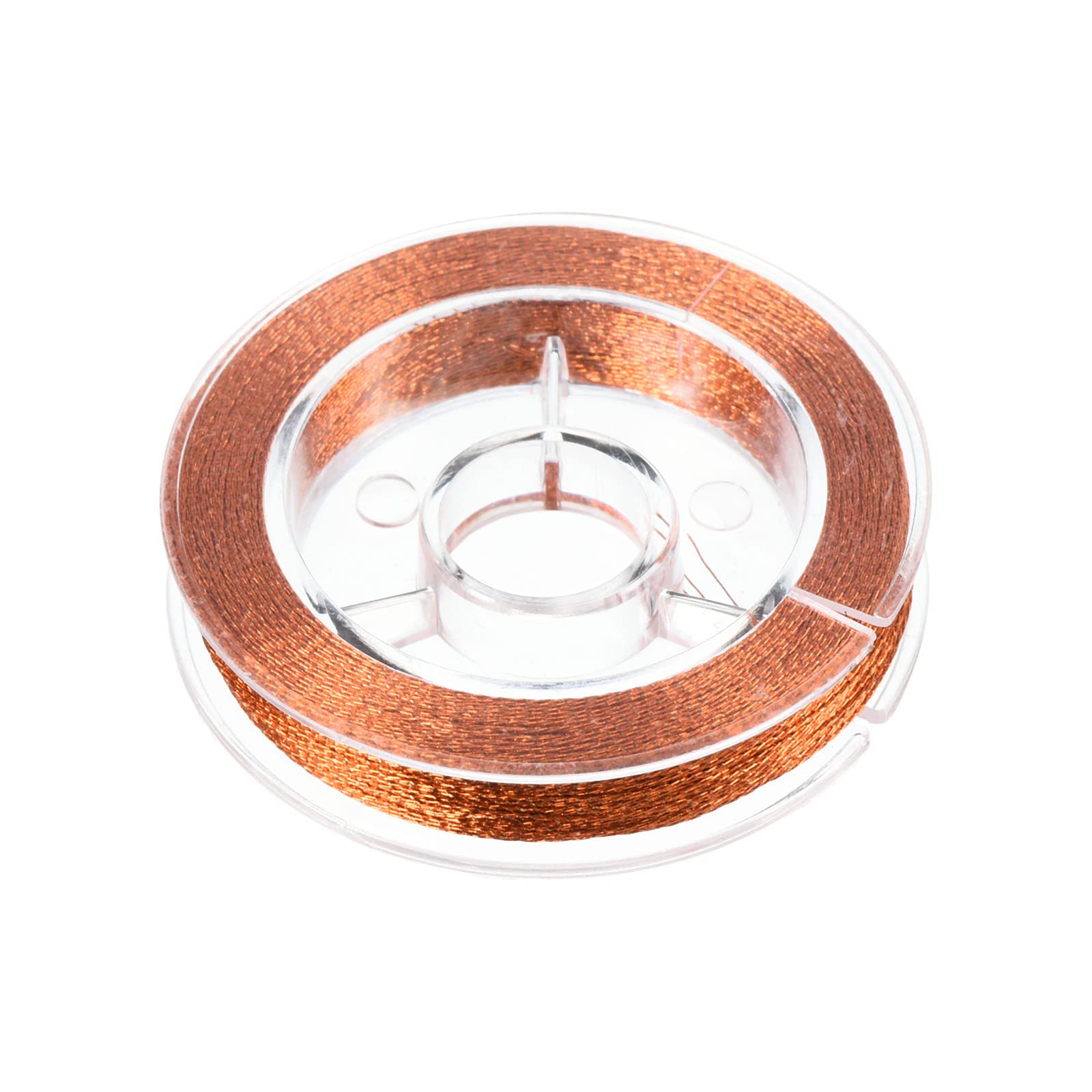 PATIKIL 50M/55 Yards Rod Guide Wrapping Thread, 450D Metallic DIY Fishing Rod Guides Fixing Line, Orange