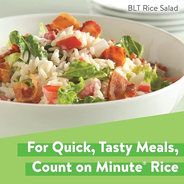 MINUTE WHITE RICE, INSTANT WHITE RICE FOR QUICK DINNER MEALS, 14-OUNCE BOX