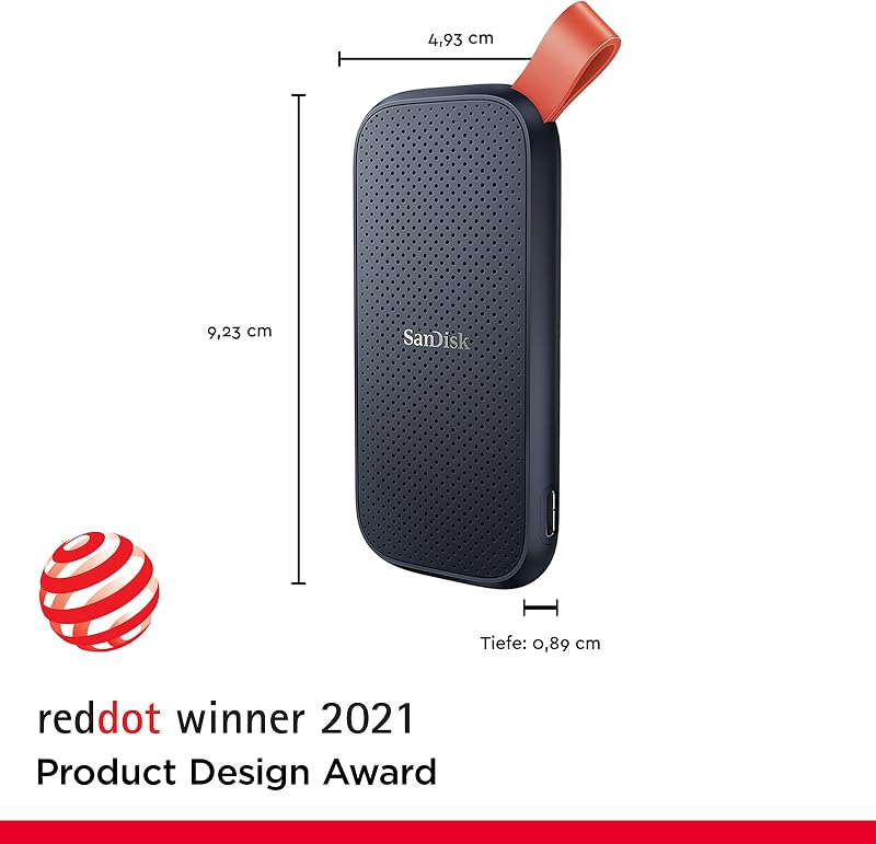 Portable SSD 1 TB - bis zu 800 MB/s Lesen - Schwarz