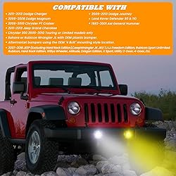 KARSAM 4 Inch Round LED Fog Lights for 2007-2018