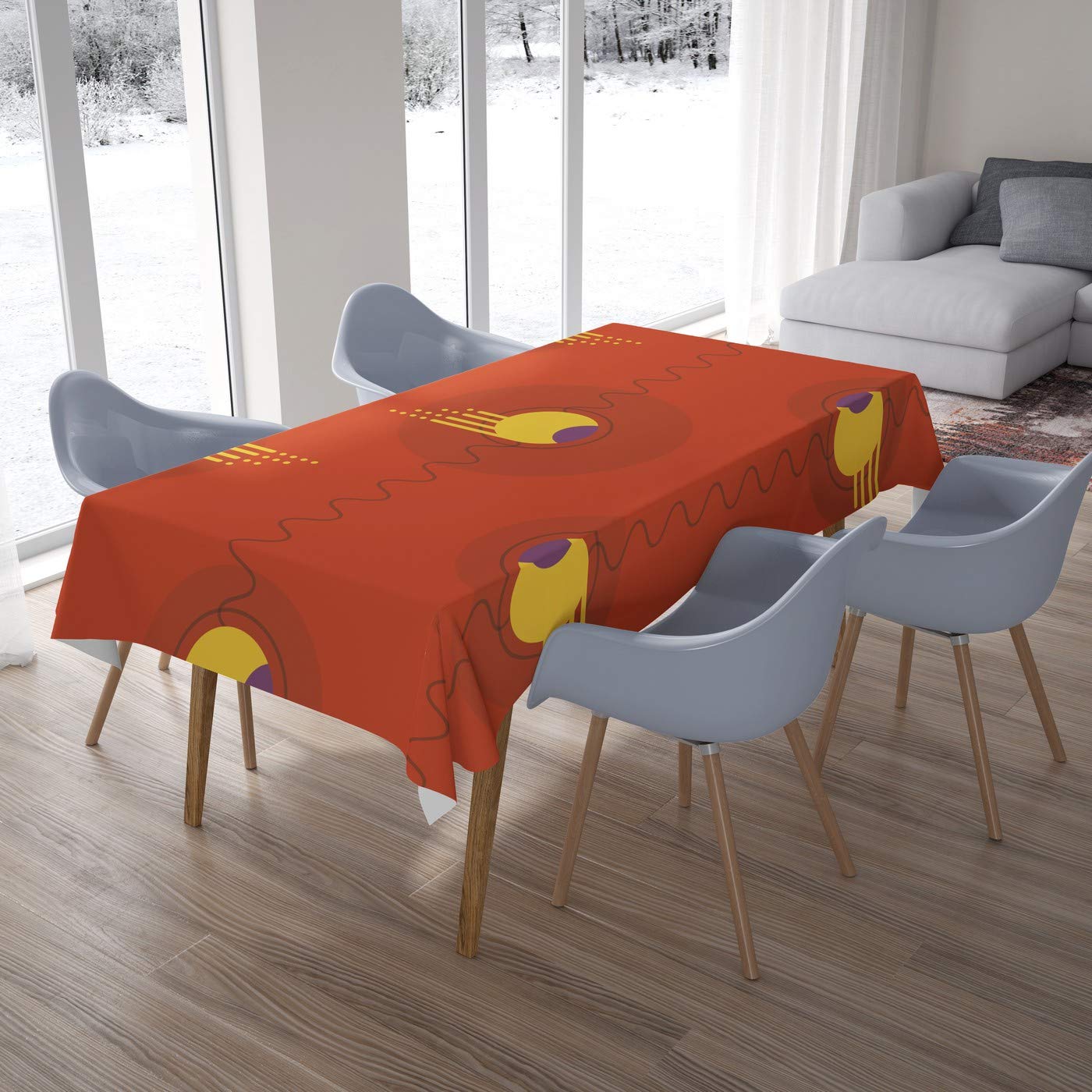 Bonamaison Kitchen Decoration, Tablecloth, 140cm x 200cm - Designed and Manufactured in Turkey