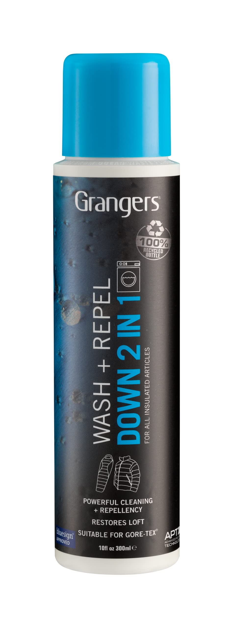 Grangers Wash + Repel Down 2 in 1 | 300ml | Cleans and Reproofs your Down Gear in one wash, saving water and energy