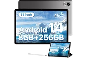 UMIDIGI Tablet, 11 inch G9 Tab Dual SIM Card Slots 8GB+256GB+1TB Expand,Android 14 Tablets with Stylus&Case 7200mAh and 13+8M