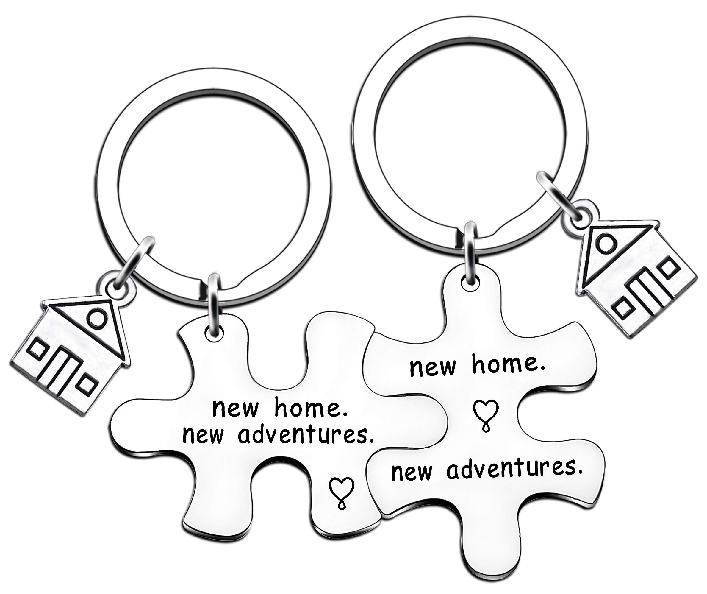 JMIMO New Home Gifts Housewarming Gifts for Couple Relatives Friend First Home Keyring