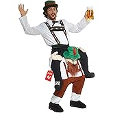 Morph Oktoberfest Costume for Men, German Beer Costume Men, Oktoberfest Piggyback Costume, Beer Halloween Costumes for Men