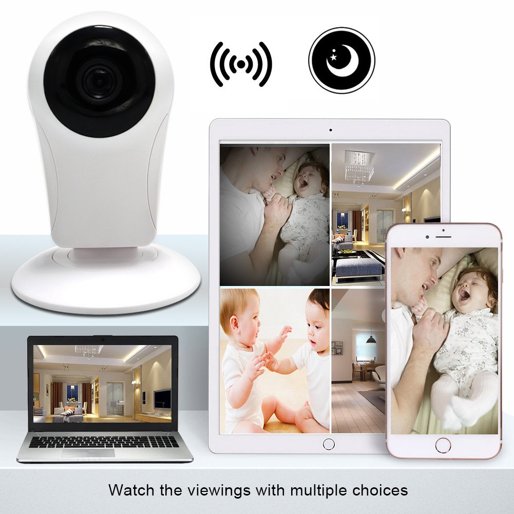 Security Camera HD 720p Surveillance Camera Wireless IP Camera Night Vision Two-way Audio Motion Detection Alerts Home Monitoring