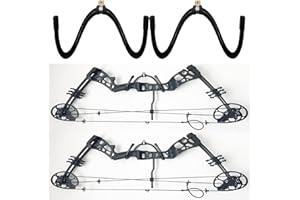 AUXPhome 2 Pack Wall Storage Display Rack - Bow Hanger Hooks Wall Holder - No Scratches - Hold up to 20 Lbs - Hold 2 Bows