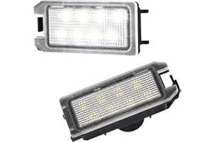 MbuyDIY LED License Plate Light Lamp Assembly Compatible with 2014-2021 Grand Cherokee WK 6000K White, Pack of 2