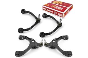 Metrix Premium Chassis Parts - 4 PC Front Lower & Front Upper Control Arm Kit Fits 11 Ram Dakota, 06-09 Mitsubishi Raider, 05-10 Dodge Dakota, 11-12 Dakota (Mexico), RK620479, RK620478, RK620006