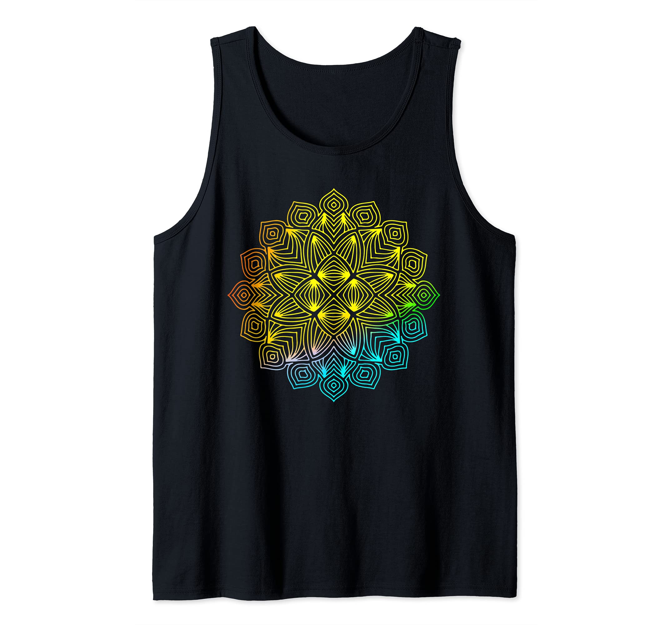 Mandala Rainbow Flower Tank Top
