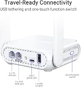 ASUS RT-BE58 Go Travel Router Dual Band WiFi 7 3600 Mbps 4G 5G Tethering view 6