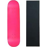 Skateboard Deck Pro 7-Ply Canadian Maple NEON PINK With Griptape