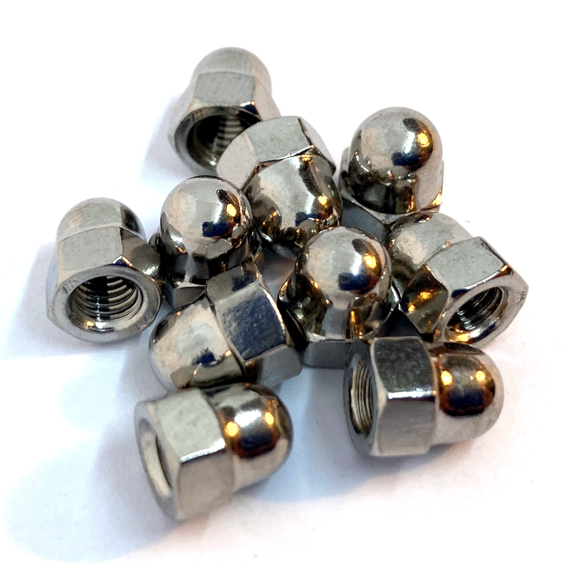 M5 Dome Nut DIN1587, A4 (316) Stainless Steel (Pack of 10)