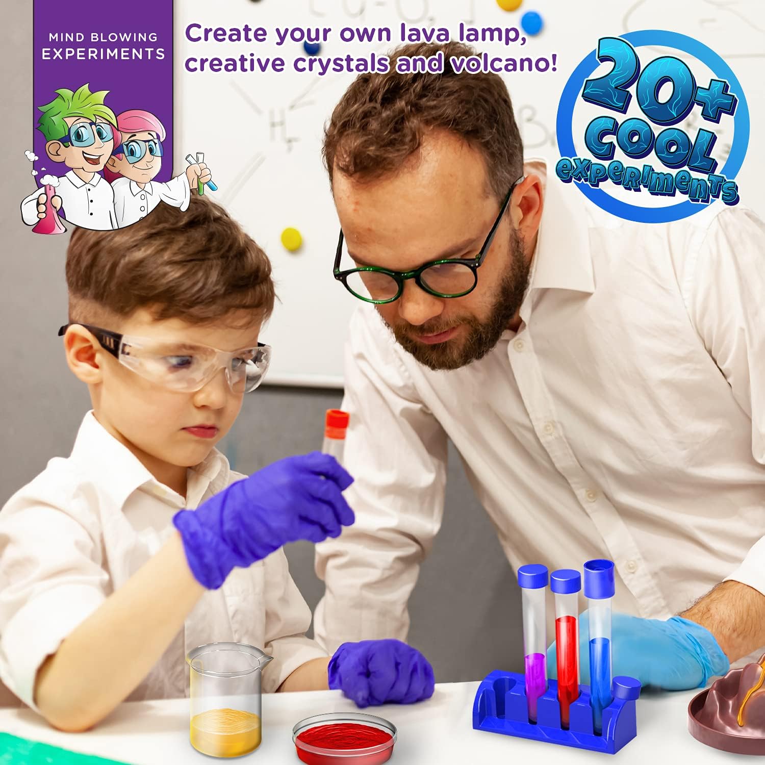 Learn & Climb Science Kit for Kids - 21 Experiments Science Set, Hours of Fun.: Toys & Games