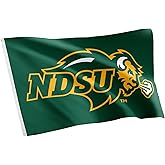Desert Cactus North Dakota State University NDSU Flag - 3 x 5 Feet Bison Banner, Indoor/Outdoor Durable Fabric, 100% Polyester Design (Style 1)