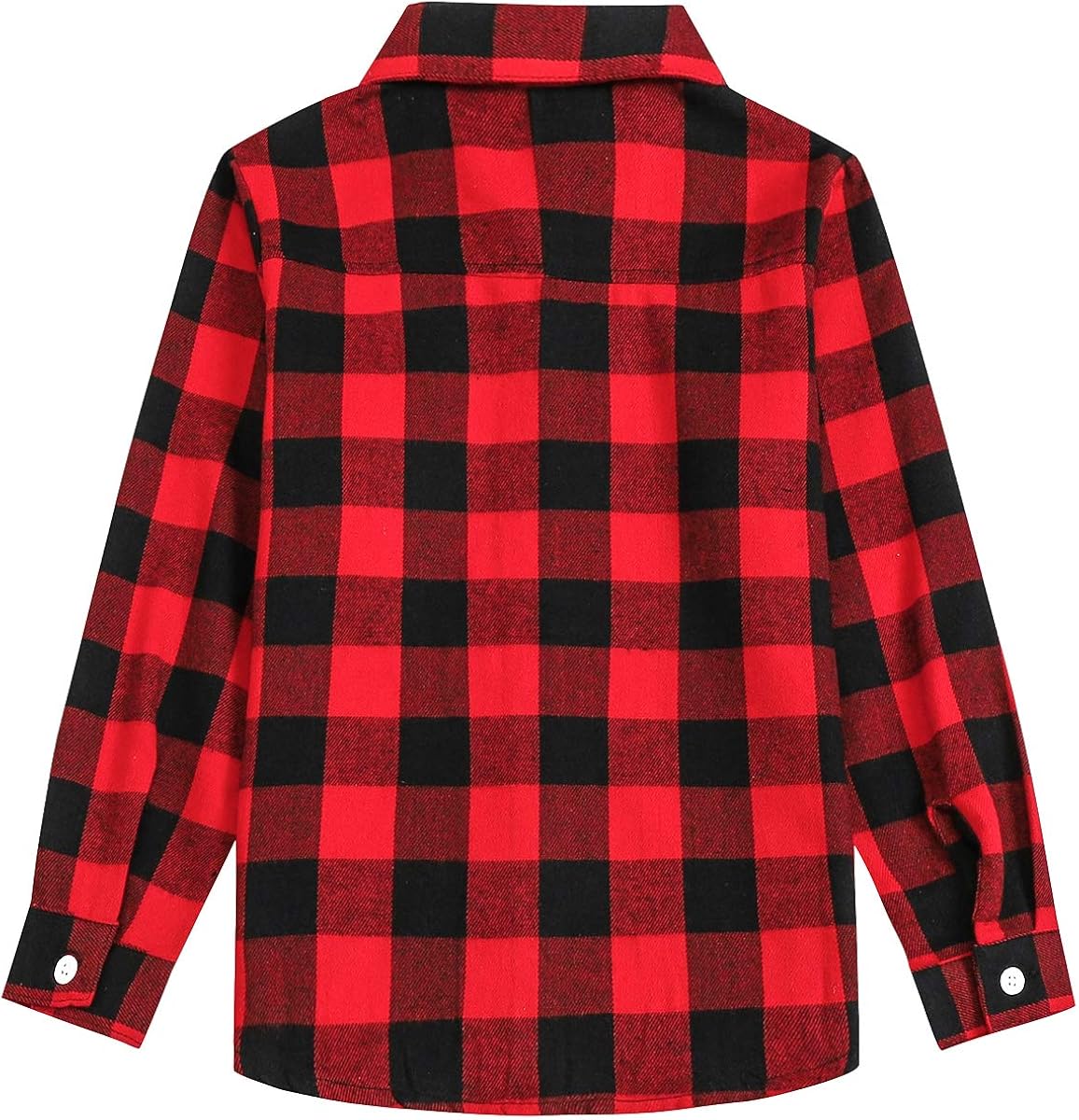 SANGTREE Girls' Women's Button Down Plaid Cotton Tops Shirt, 3 Months - US 2XL: Clothing