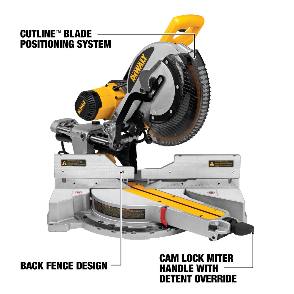 DEWALT DWS780 12Inch Double Bevel Sliding Compound Miter Saw (DWS780)