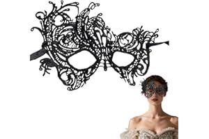 Gorbgle Venetian Lace Masquerade Mask for Women, Elegant Eye Mask for Carnival, Ball, Wedding, Mardi Gras Costume Party