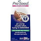 Pre-Seed Fertility Friendly Personal Lubricant, For Use by Couple When Trying to Concieve, 9 Single-Use Applicators, 40 g