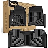 VIWIK TPE Floor Mats for Chevy Silverado/GMC Sierra 1500 2019-2026 Crew Cab, All Weather Car Mats Compatible for GMC Sierra 2500HD/3500HD 2020-2026, Chevy Silverado 1500 Accessories, 3pcs