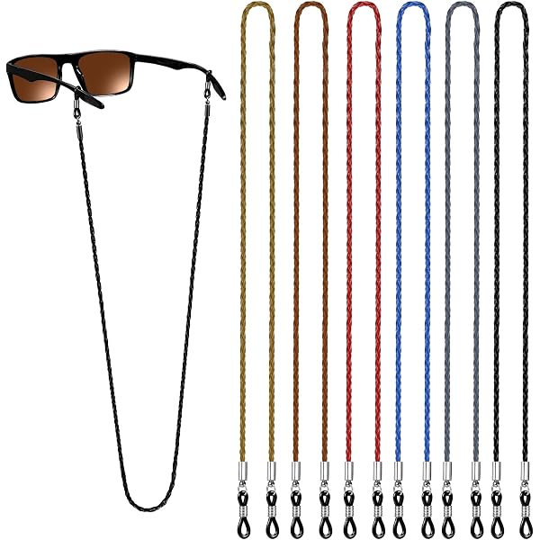 Sangle De Lunettes Réglable XFentech En Cuir Synthétique - 3 Couleurs - Universelle Pour Lunettes Et Lunettes De Soleil