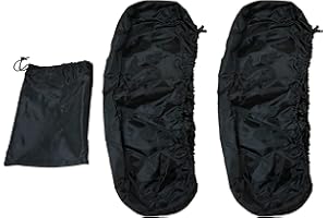 Hokuotolite Waterproof Saddlebag Speaker Audio Lid Bras/Lid Covers for Harley Touring Saddlebags