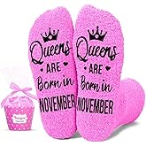 HAPPYPOP Birthday Gifts Ideas for Women - January February March Birthday Socks in Pink