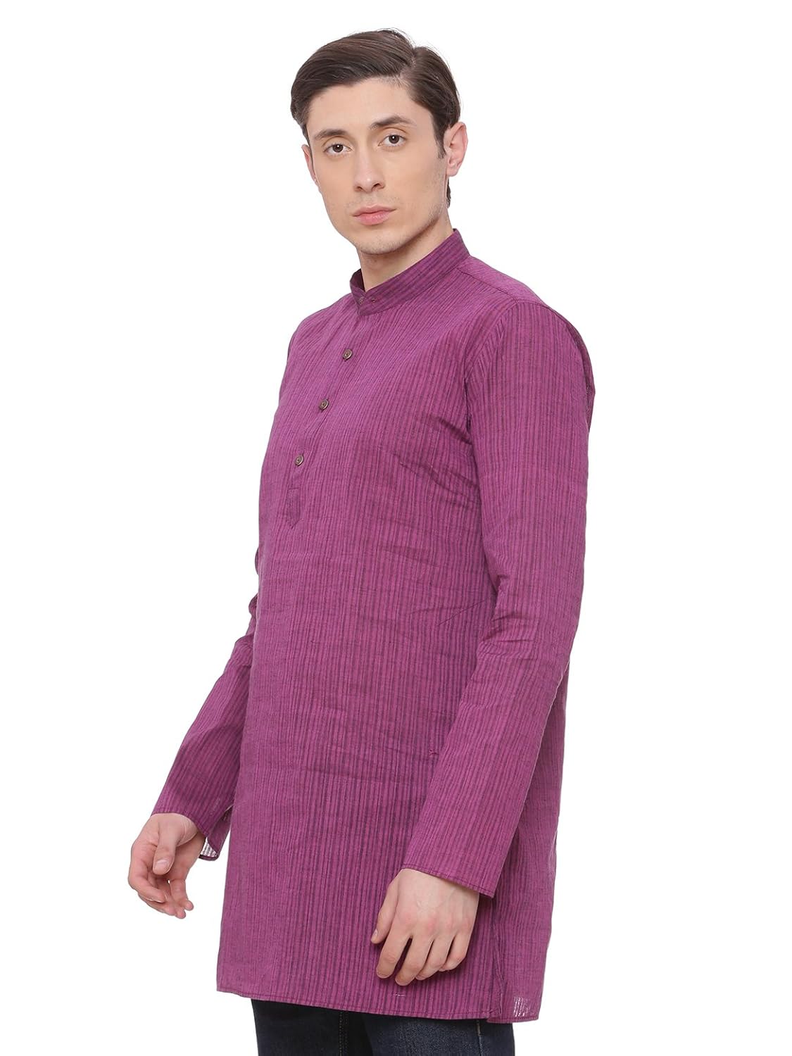 tattva purple pattern short kurta