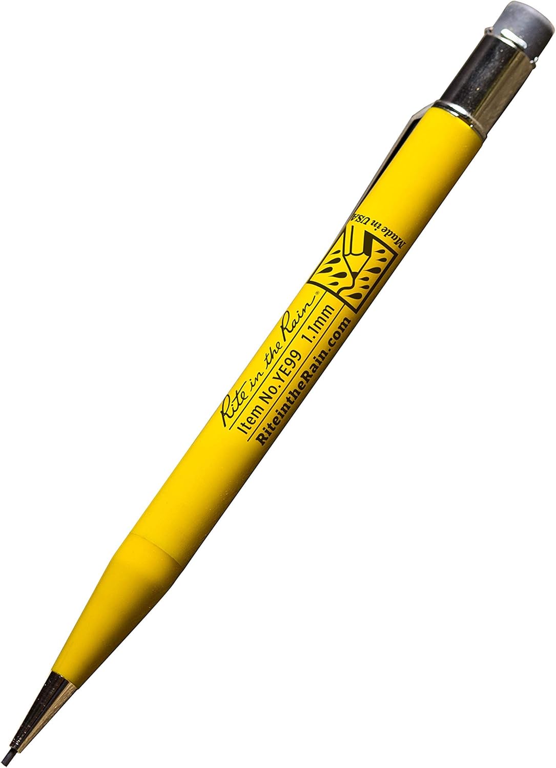 Rite in the Rain AllWeather Mechanical Pencil, Yellow Barrel, 1.1mm