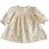 Spring - Summer Baby Toddler Long - Sleeve Princess Dress with Exquisite Lace Collar and Embroidery - Cute and Stylish Outfit