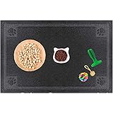 Lacertus Pet Feeding Mat, Bowl Mats for Dog and Cat, Silicone Non-Slip Absorbent Waterproof Mat, Easy to Clean Mats, Dog Dish