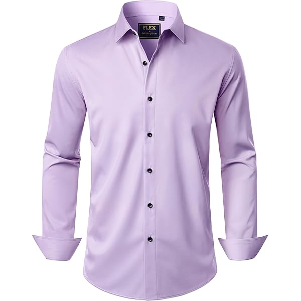 Amazon Purple Dress Shirt Amazon.com: Men's Purple Dress Shirts Long Sleeve  Shirt Solid Slim Fit