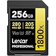 Lexar Gold Series Professional 1800x 256GB UHS-II U3 SDXC Memory Card