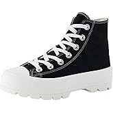 CUSHIONAIRE Women's Vespa high top Canvas Sneaker +Memory Foam and Side Zipper