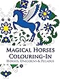 Amazon Com Magical Horses Colouring In Horse Coloring