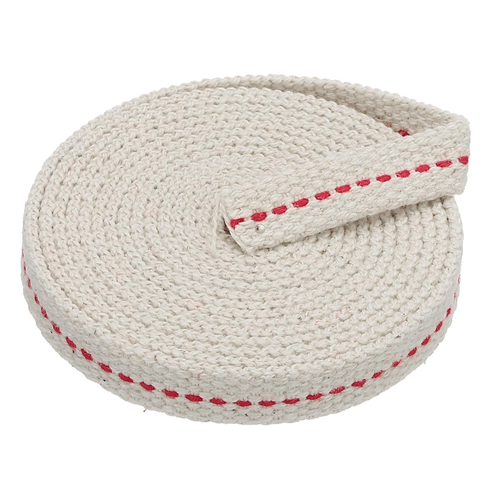 PATIKIL 3/8" Wide 6 Feet 100% Cotton Flat Wick, Oil Lamp Wicks with Red Stitch for Kerosene Lamp Lantern Oil Burner