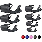 JYHY Dog Muzzles Suit - 7PCS Dog Muzzles Adjustable Quick Fit pet Muzzle Prevent from Biting Barking and Chewing for Small Medium Large Dogs,Black