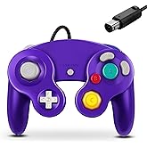 FIOTOK Gamecube Controller, Classic Wired Controller for Wii Nintendo Gamecube (Purple)
