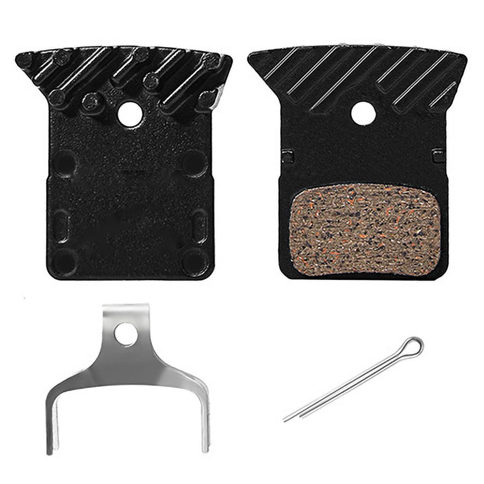 GIONAR Ceramic Disc Brake Pads with Cooling Fin Compatible with Shimano DURA-ACE/ULTEGRA/105/TIAGRA/GRX Series, Upgrade for L03A L04A L05A, Replacement for DEORE XT M8100/SLX M7100