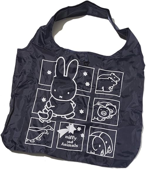 Amazon Spinns Miffy ミッフィー エコバッグ 巾着付き ネイビー Spinns スピンズ トートバッグ