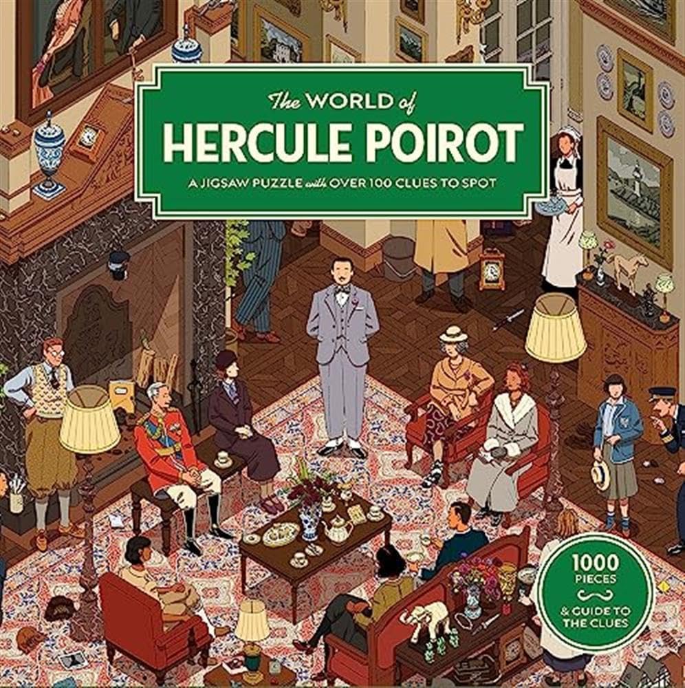 Laurence King The World of Hercule Poirot 1000-Piece Jigsaw Puzzle Orange