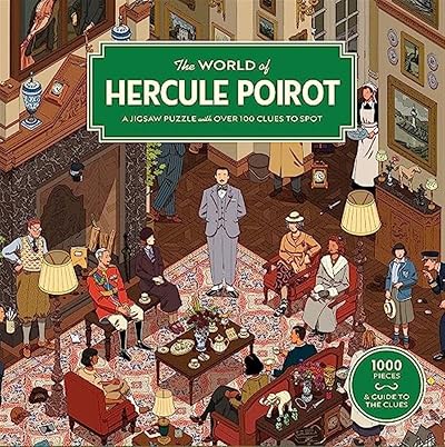 Laurence King The World of Hercule Poirot 1000-Piece Jigsaw Puzzle Orange