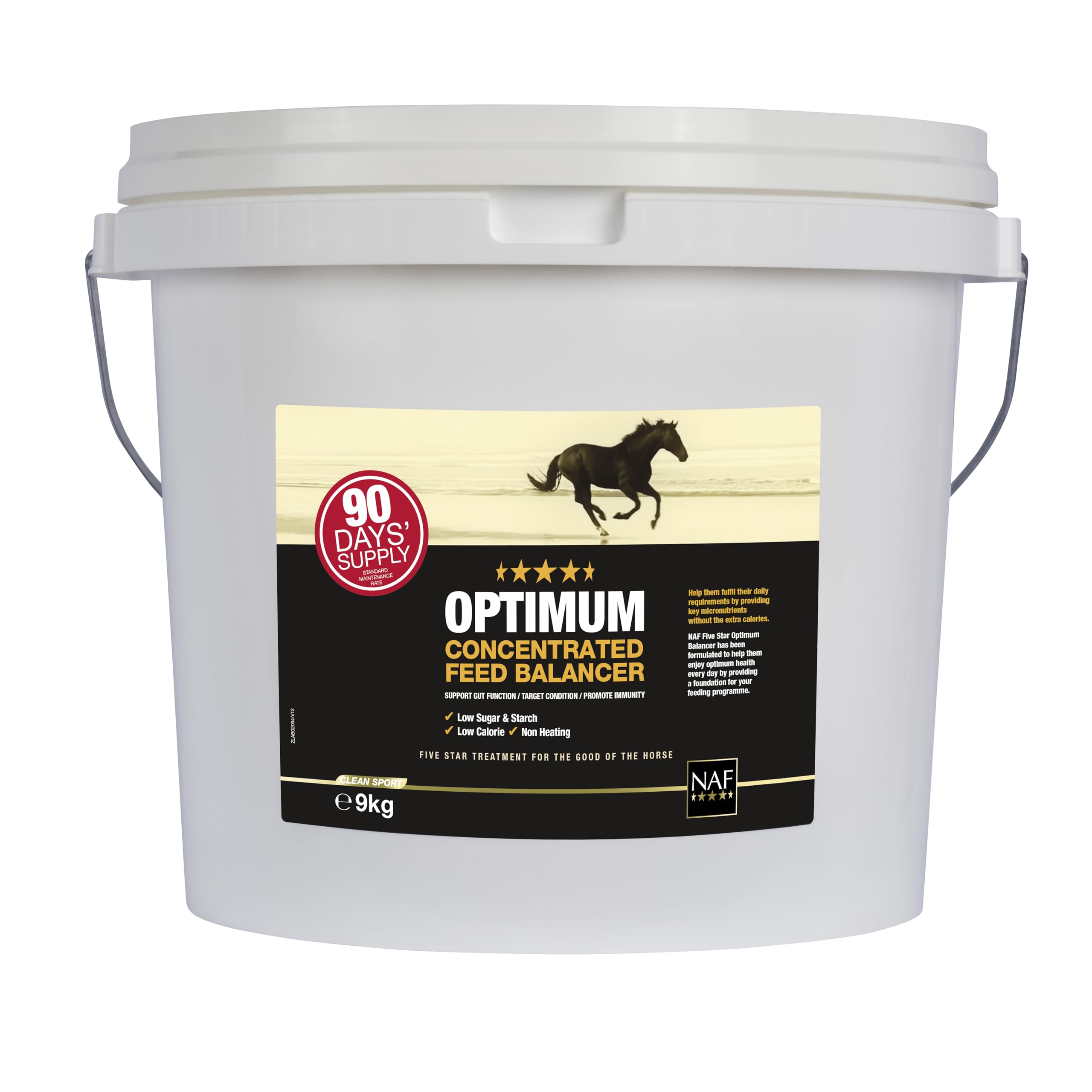 NAF Five Star Optimum Feed Balancer 9kg – High-Spec Nutritional Support for Horses – With Prebiotics, Probiotics, Vitamins & Minerals – Supports Digestive Health, Condition & Performance