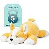 IKASA 5lbs Weighted Stuffed Animal Corgi Dog,26 inches Plush Toy Giant Large Big Jumbo Soft Puppy,Huge Size Cute Fat Plushie,Gift for Kids