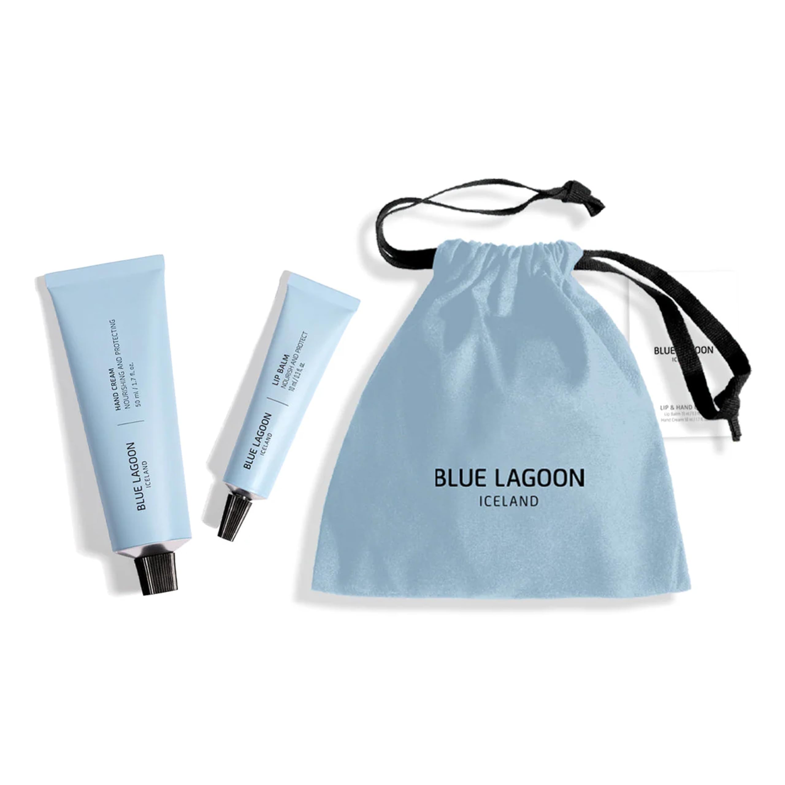 Blue Lagoon Hand Cream & Lip Balm Set – Bioactive Icelandic Skincare, Deep Moisturization and Revitalization, Clean, Luxury, Gift Set for Dry Hands & Lips, Sustainable Natural Ingredients