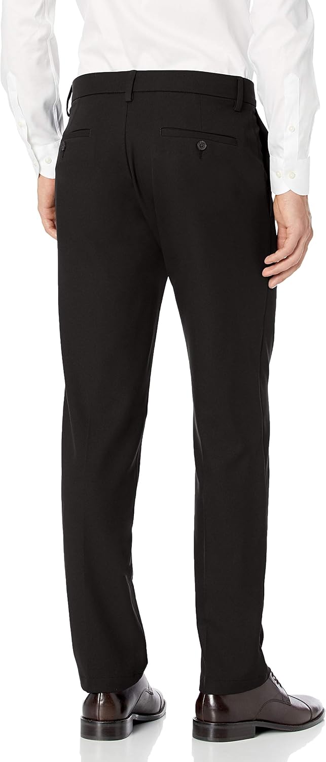 Haggar Men's Cool 18 Pro Straight Fit Flat Front Pant at  Men’s Clothing store